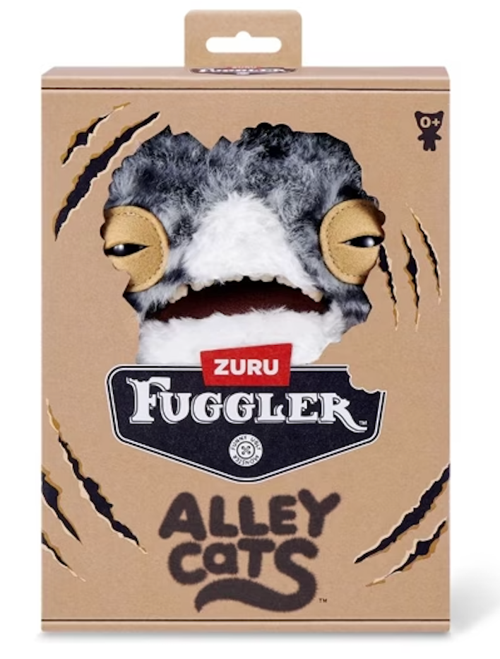 Fuggler Alley Cats Plush - WIDE EYED CAT