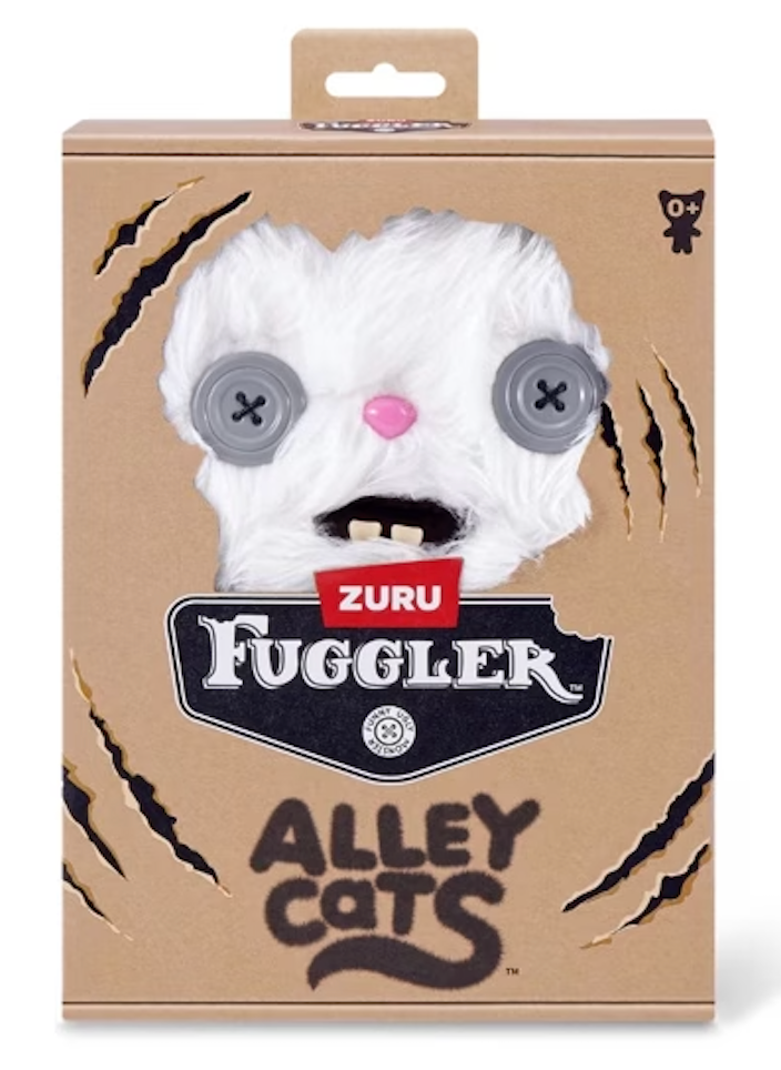 Fuggler Alley Cats Plush - CHEEZEE (White)